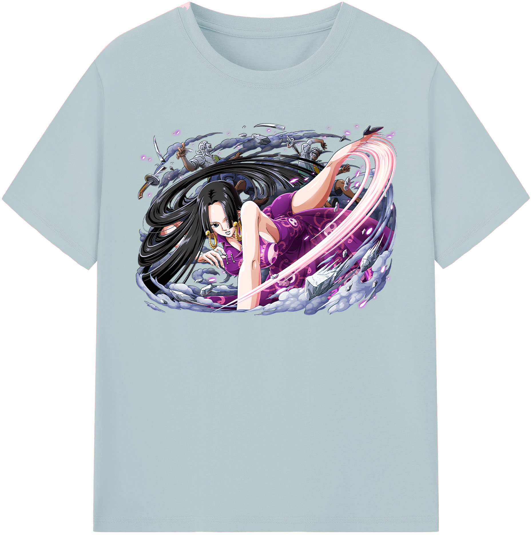 ワンピース ボア・ハンコック ONE PIECE Boa·Hancock 綿100％半袖Tシャツ（フロントプリント）